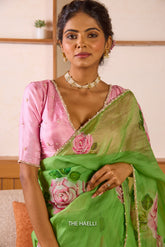 Mala Pink Blouse with Gold